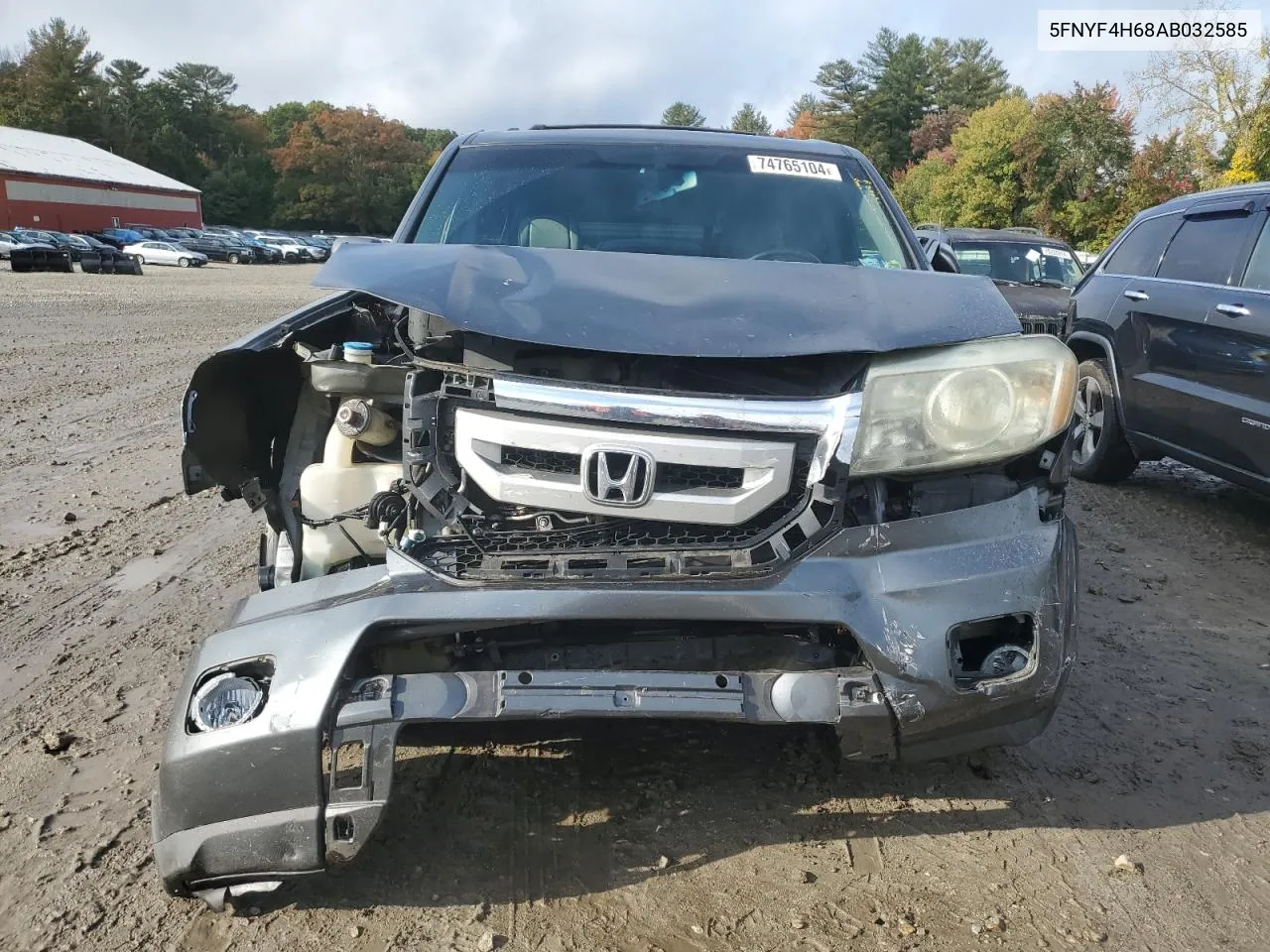 2010 Honda Pilot Exl VIN: 5FNYF4H68AB032585 Lot: 74765104