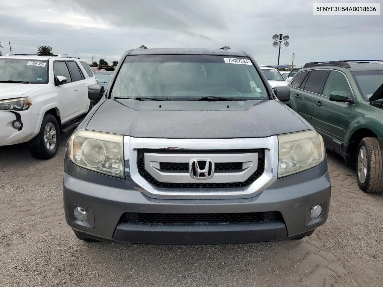 2010 Honda Pilot Exl VIN: 5FNYF3H54AB018636 Lot: 75037294