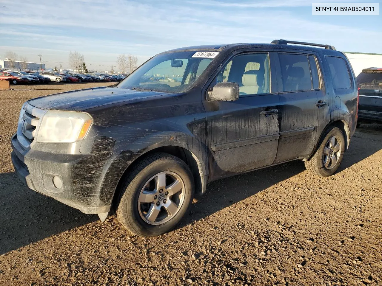 2010 Honda Pilot Exl VIN: 5FNYF4H59AB504011 Lot: 75167864