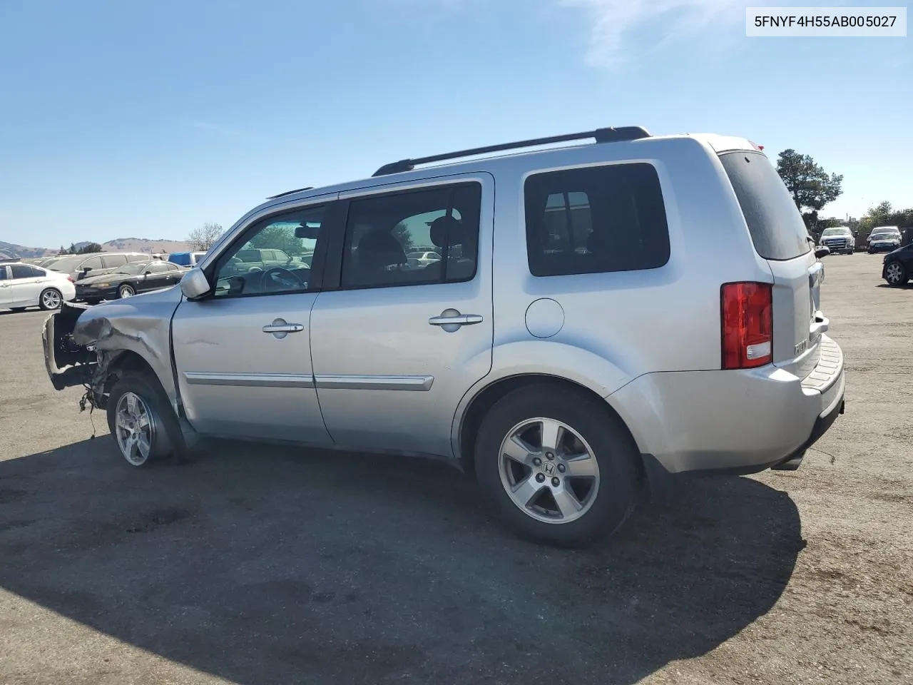 2010 Honda Pilot Exl VIN: 5FNYF4H55AB005027 Lot: 75218874