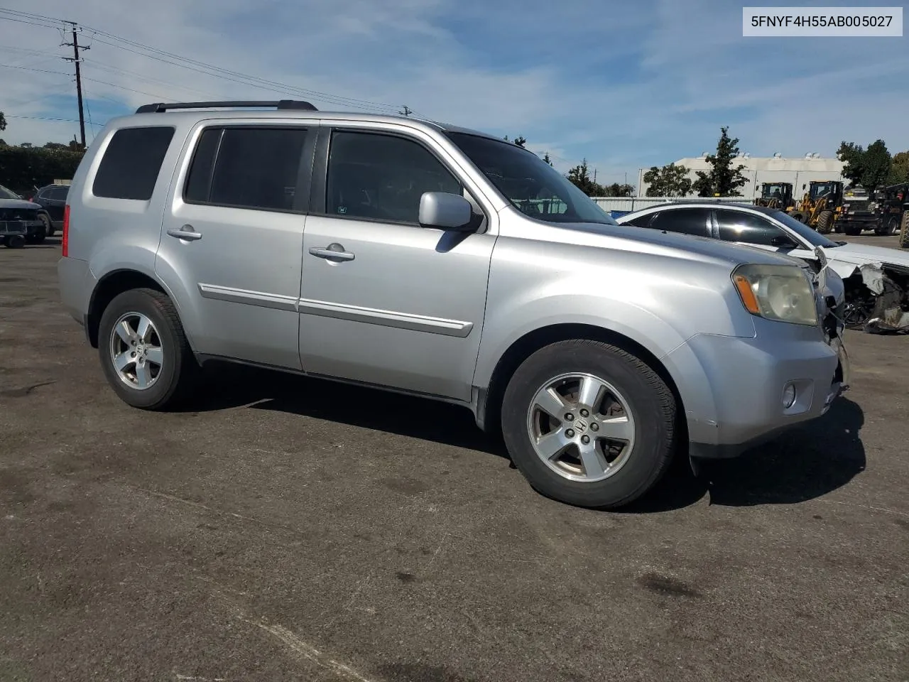 2010 Honda Pilot Exl VIN: 5FNYF4H55AB005027 Lot: 75218874