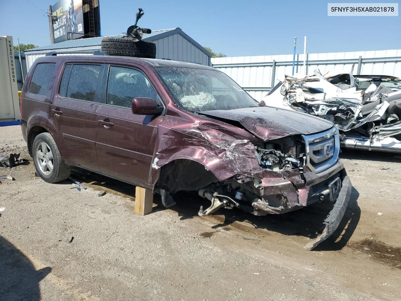 2010 Honda Pilot Exl VIN: 5FNYF3H5XAB021878 Lot: 75345924