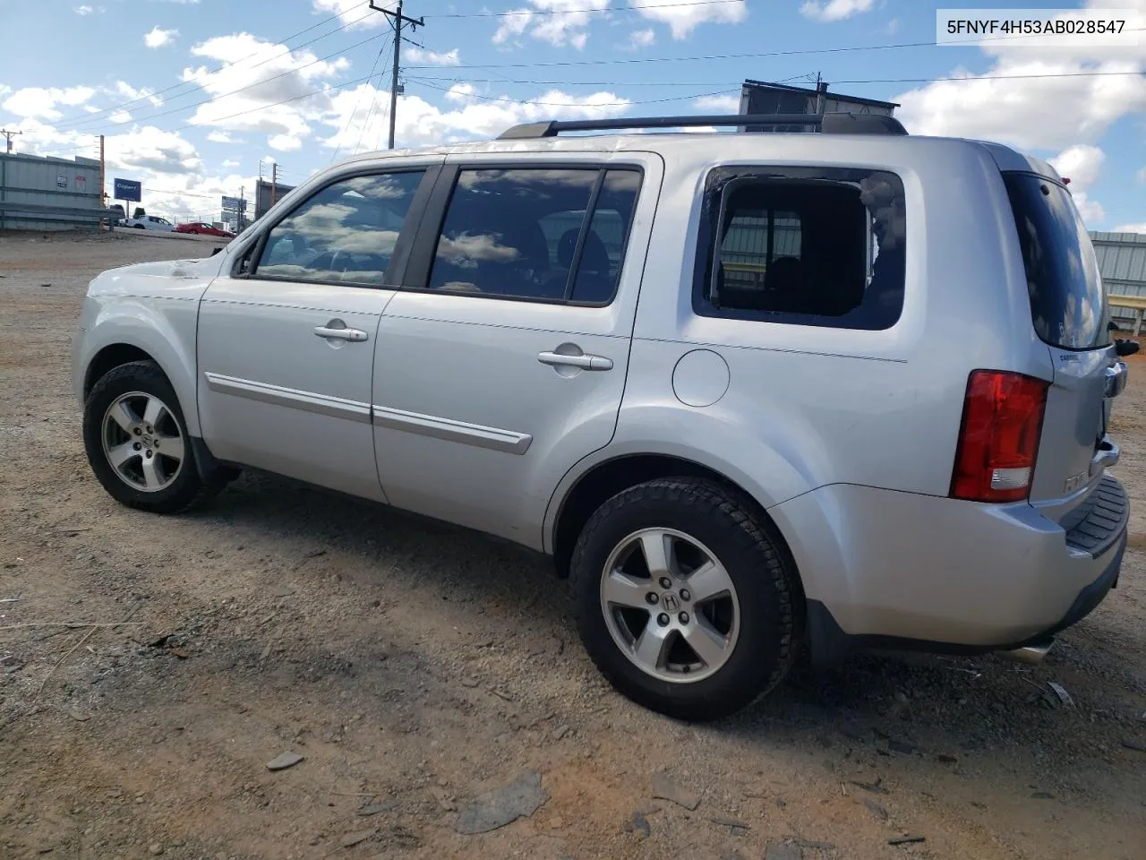 2010 Honda Pilot Exl VIN: 5FNYF4H53AB028547 Lot: 75542934