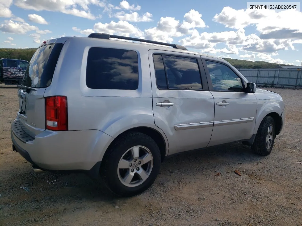 2010 Honda Pilot Exl VIN: 5FNYF4H53AB028547 Lot: 75542934