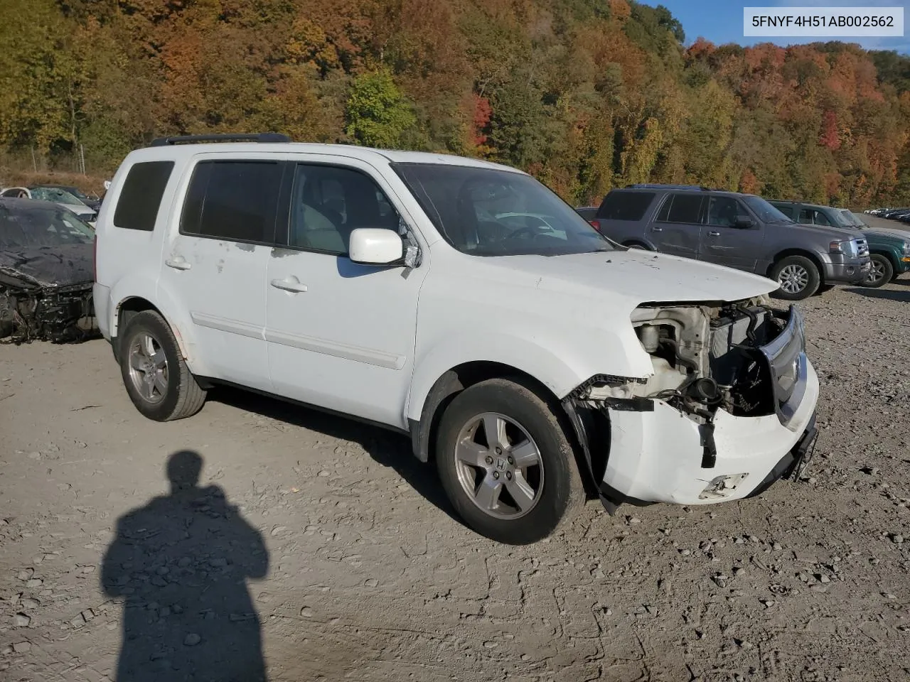 2010 Honda Pilot Exl VIN: 5FNYF4H51AB002562 Lot: 76356284