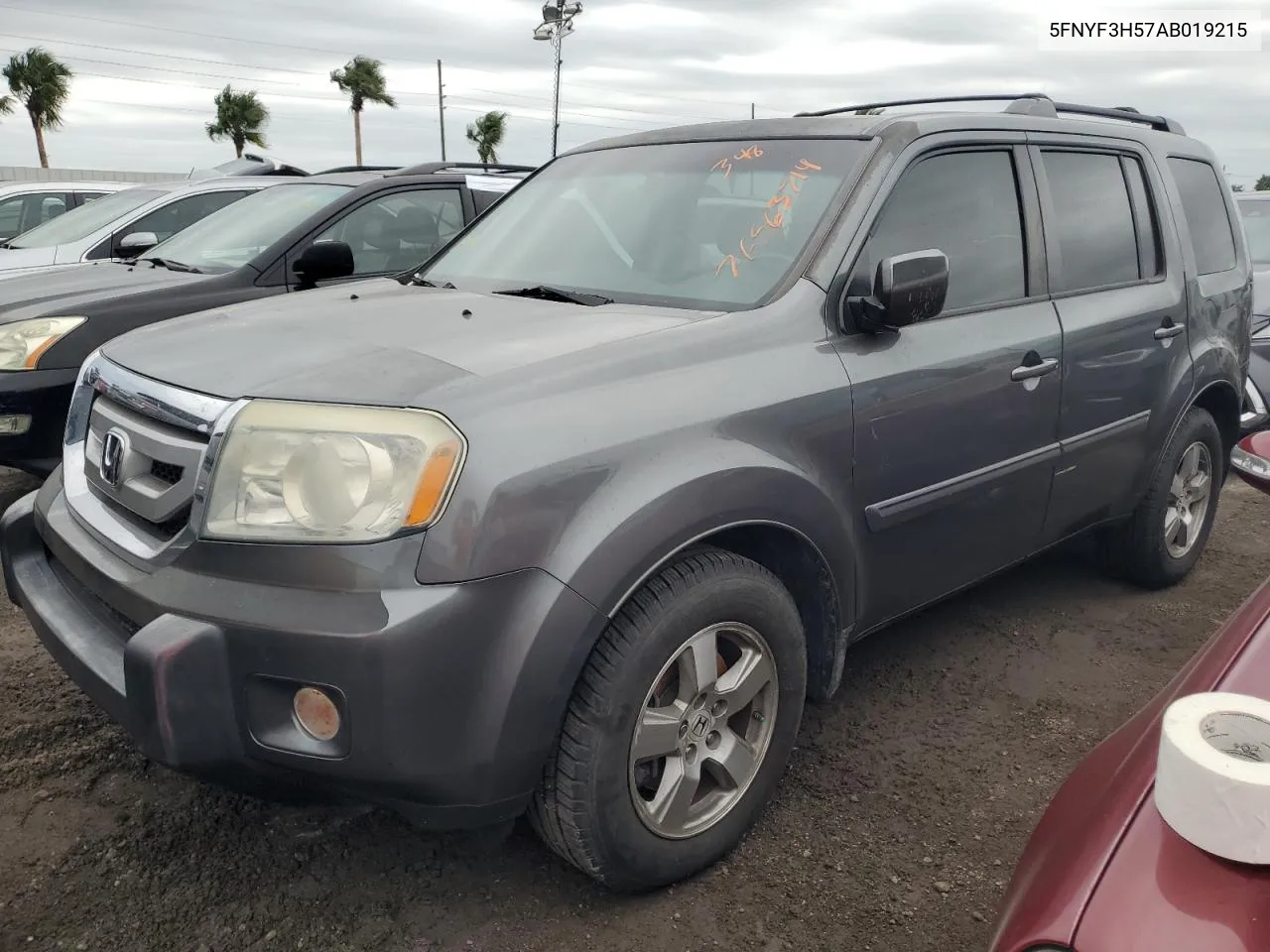 2010 Honda Pilot Exl VIN: 5FNYF3H57AB019215 Lot: 76563714