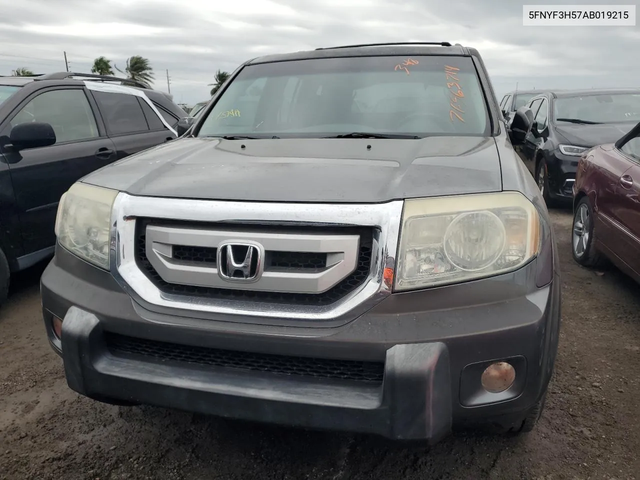 2010 Honda Pilot Exl VIN: 5FNYF3H57AB019215 Lot: 76563714