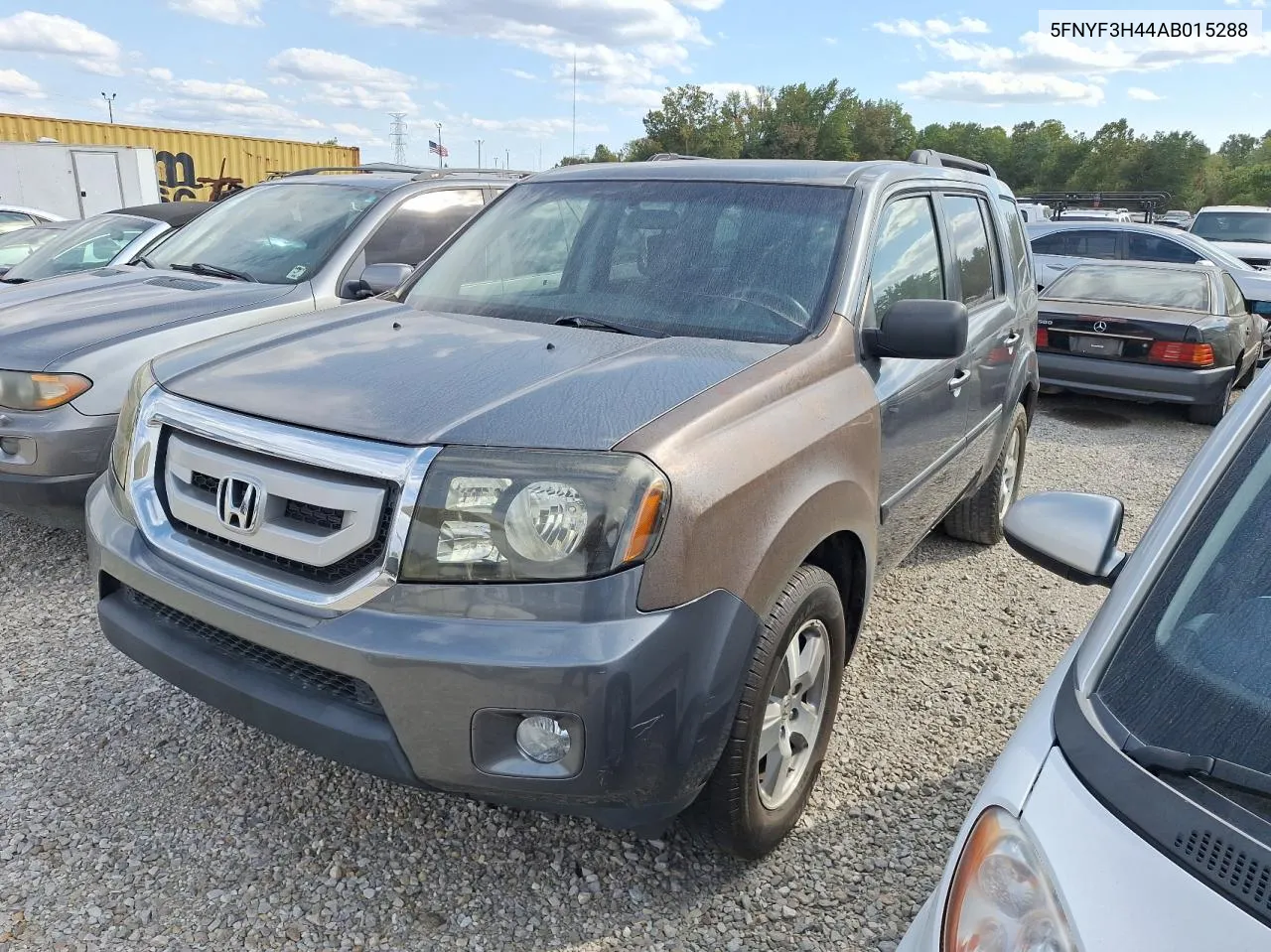 2010 Honda Pilot Ex VIN: 5FNYF3H44AB015288 Lot: 76588894