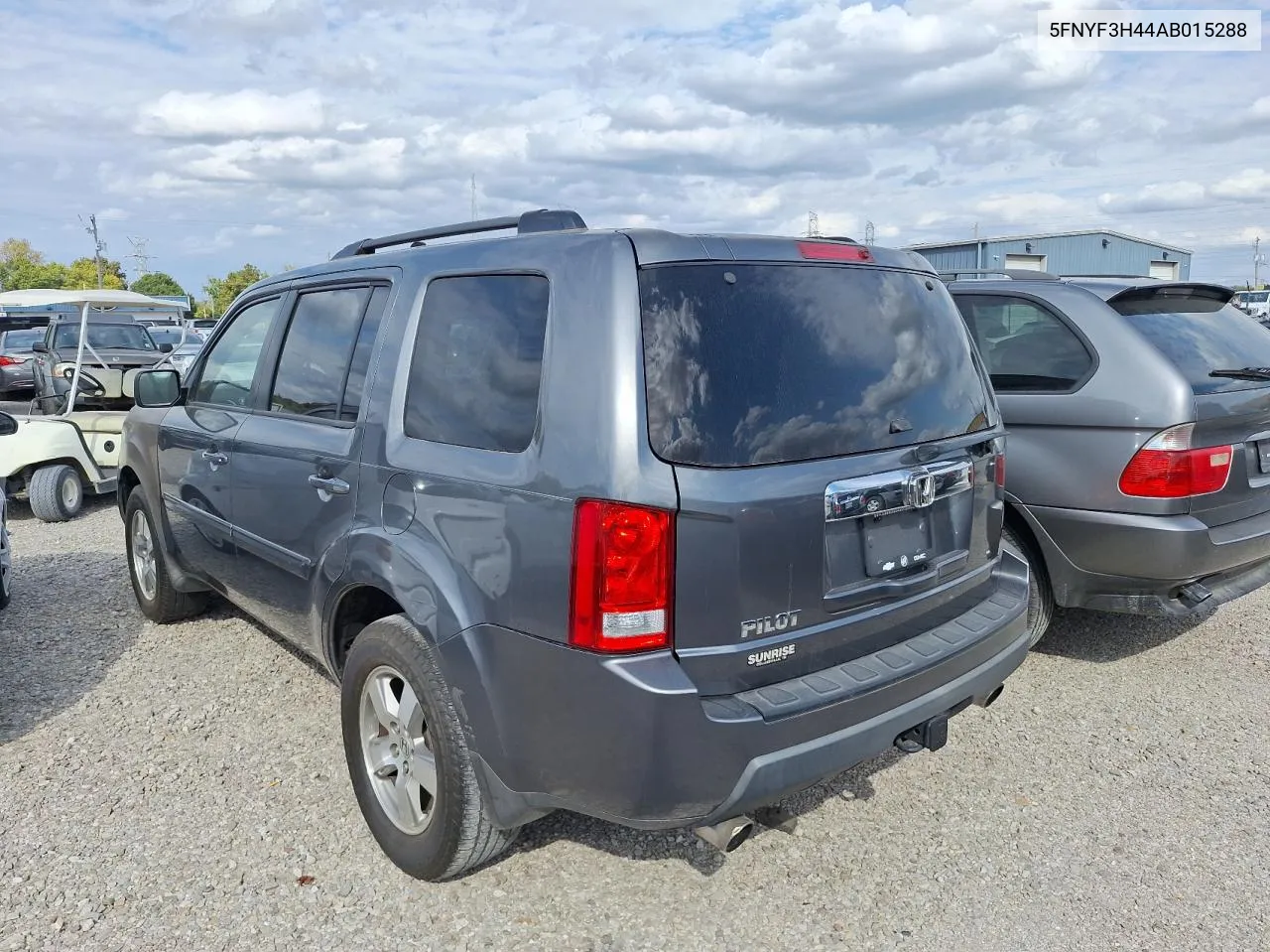 2010 Honda Pilot Ex VIN: 5FNYF3H44AB015288 Lot: 76588894