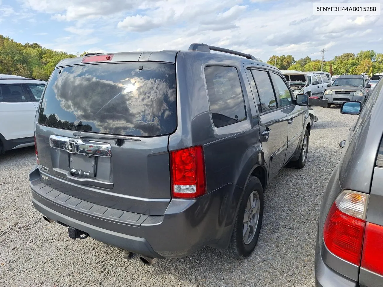 2010 Honda Pilot Ex VIN: 5FNYF3H44AB015288 Lot: 76588894