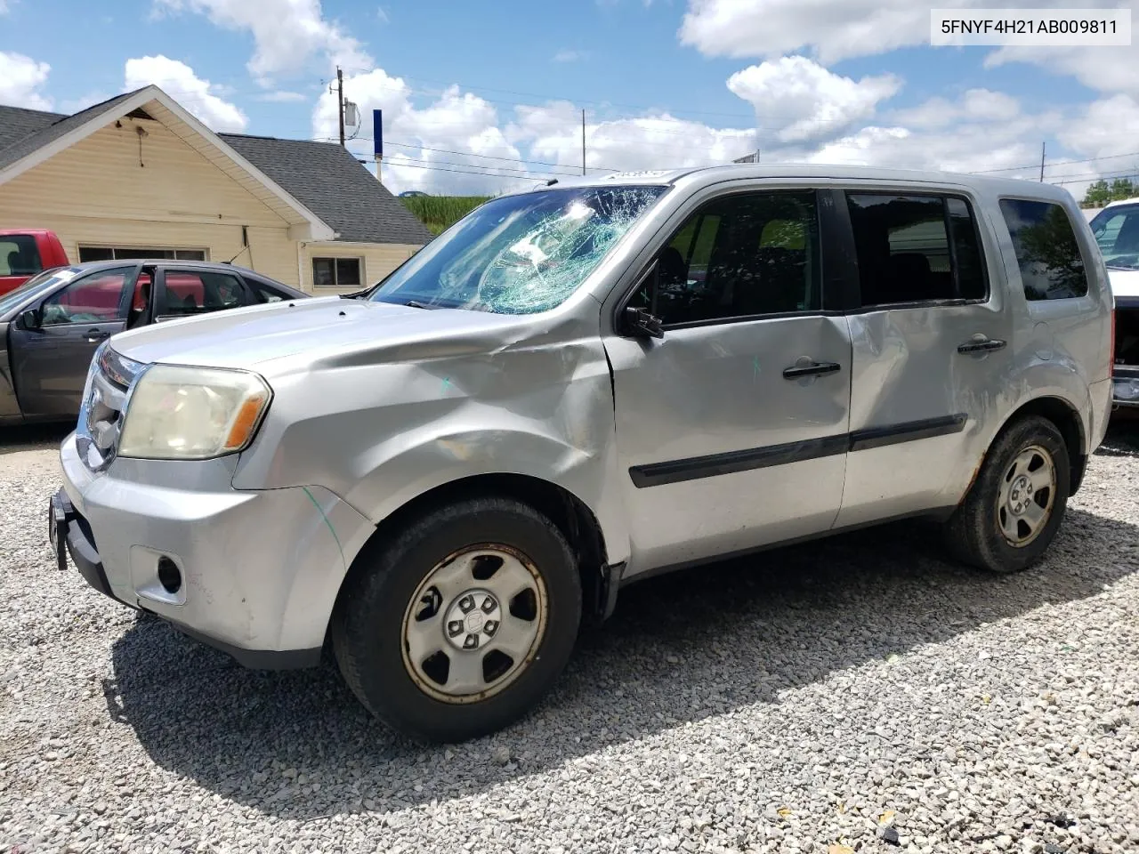 2010 Honda Pilot Lx VIN: 5FNYF4H21AB009811 Lot: 76599524