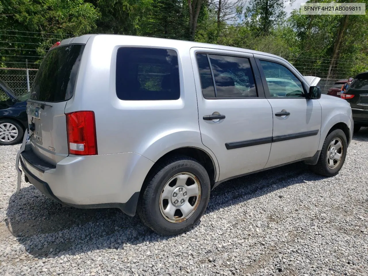 2010 Honda Pilot Lx VIN: 5FNYF4H21AB009811 Lot: 76599524