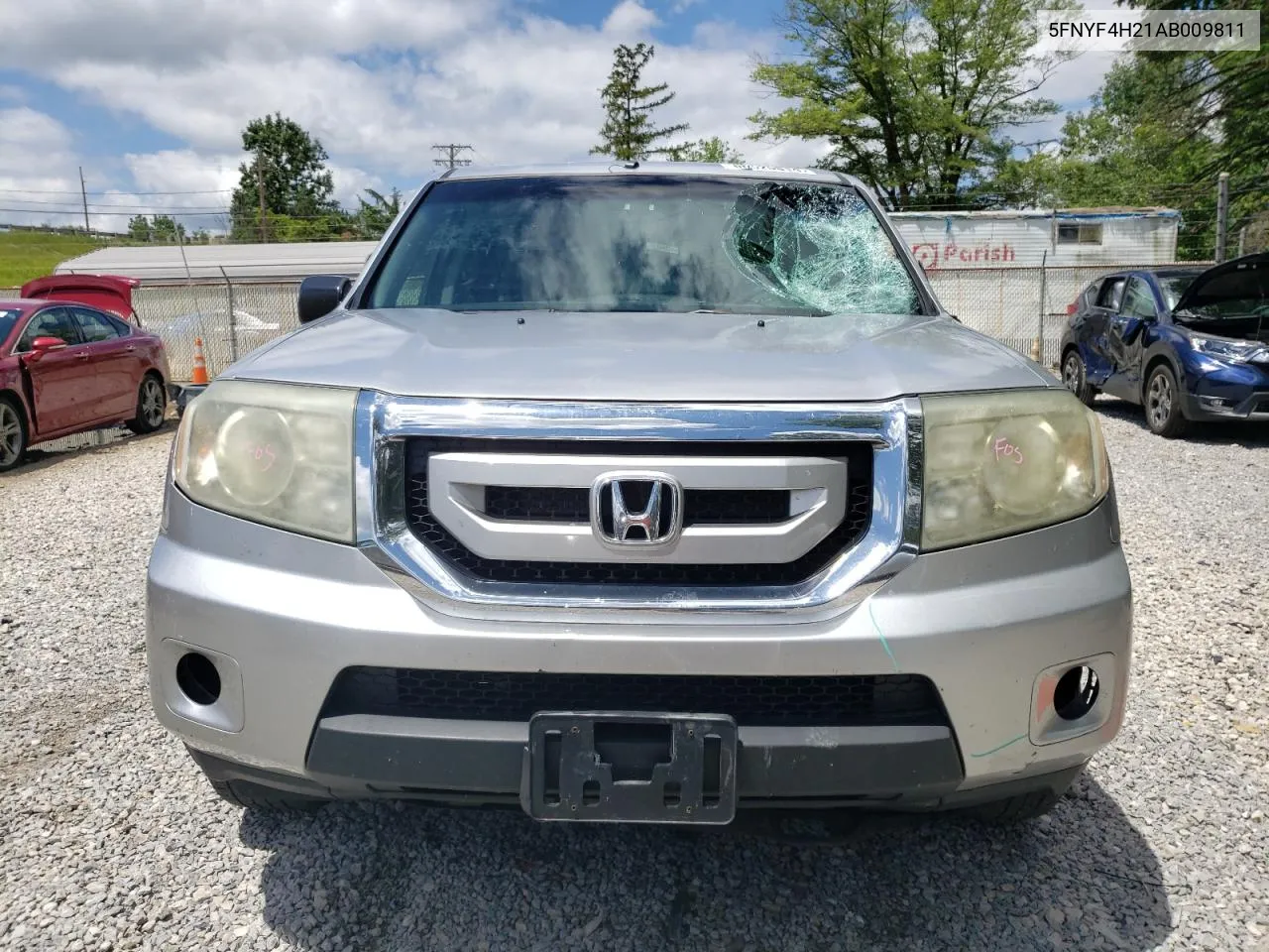 2010 Honda Pilot Lx VIN: 5FNYF4H21AB009811 Lot: 76599524