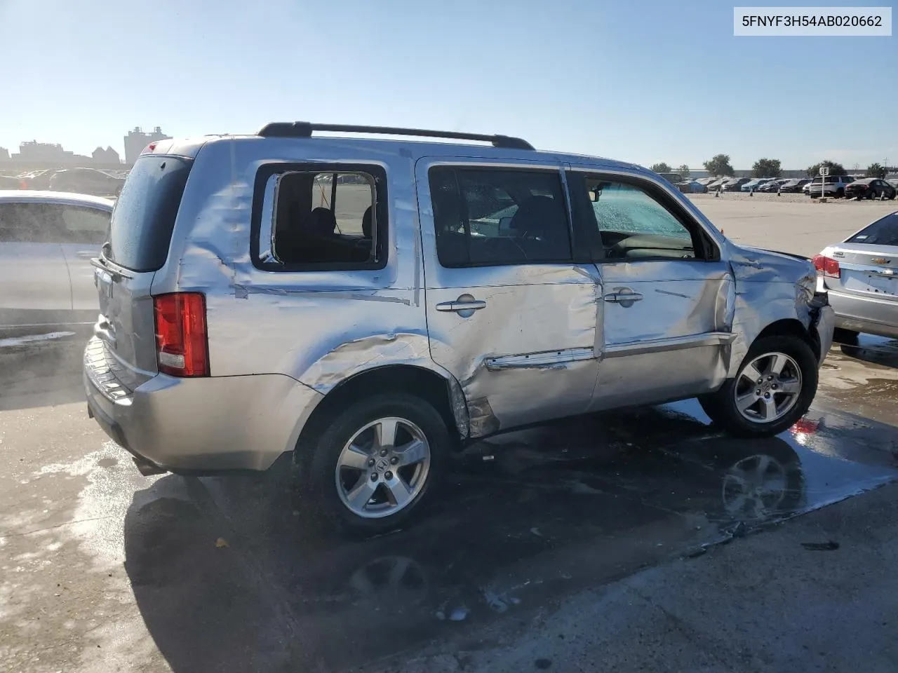 2010 Honda Pilot Exl VIN: 5FNYF3H54AB020662 Lot: 76686274