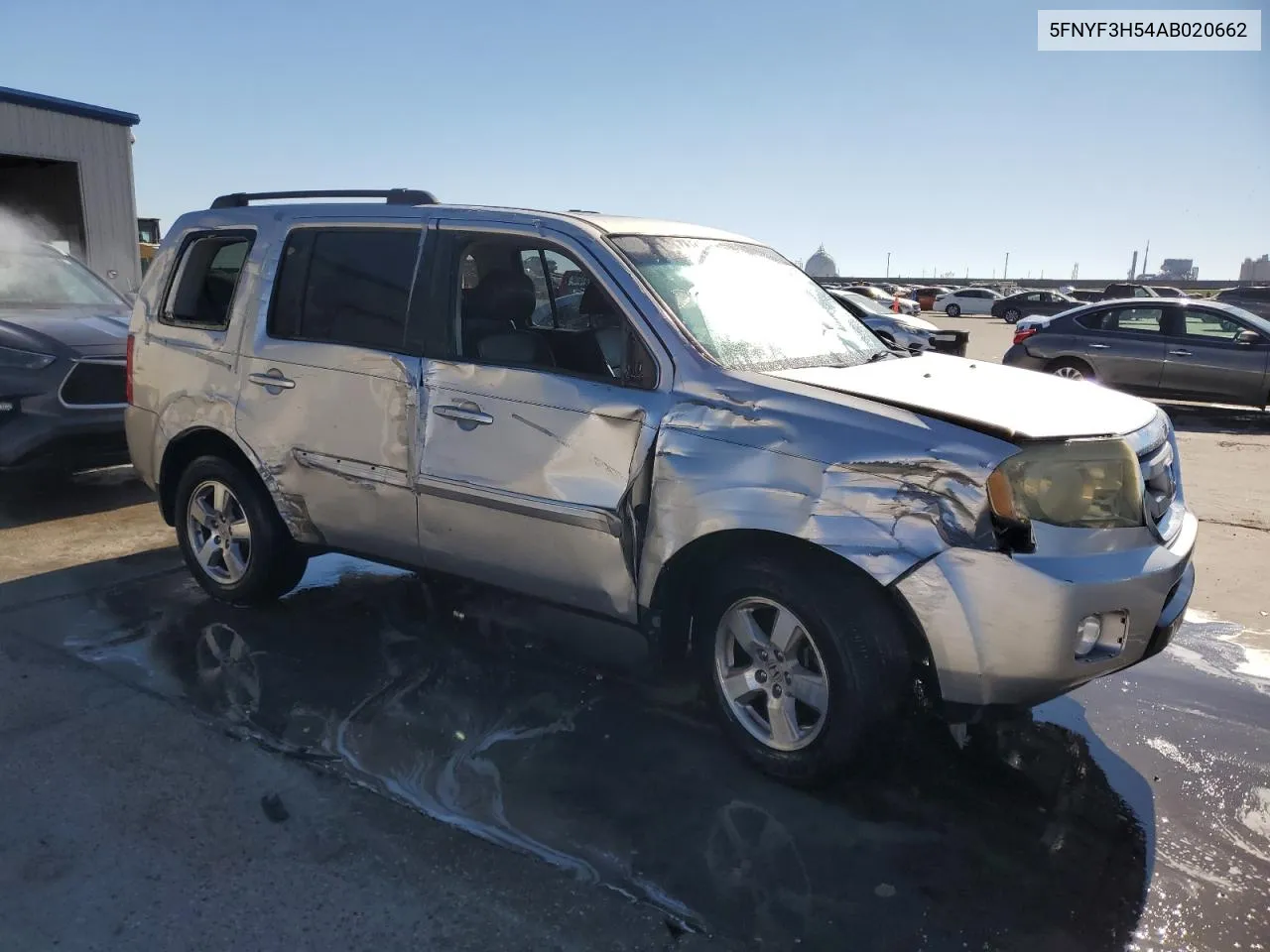 2010 Honda Pilot Exl VIN: 5FNYF3H54AB020662 Lot: 76686274