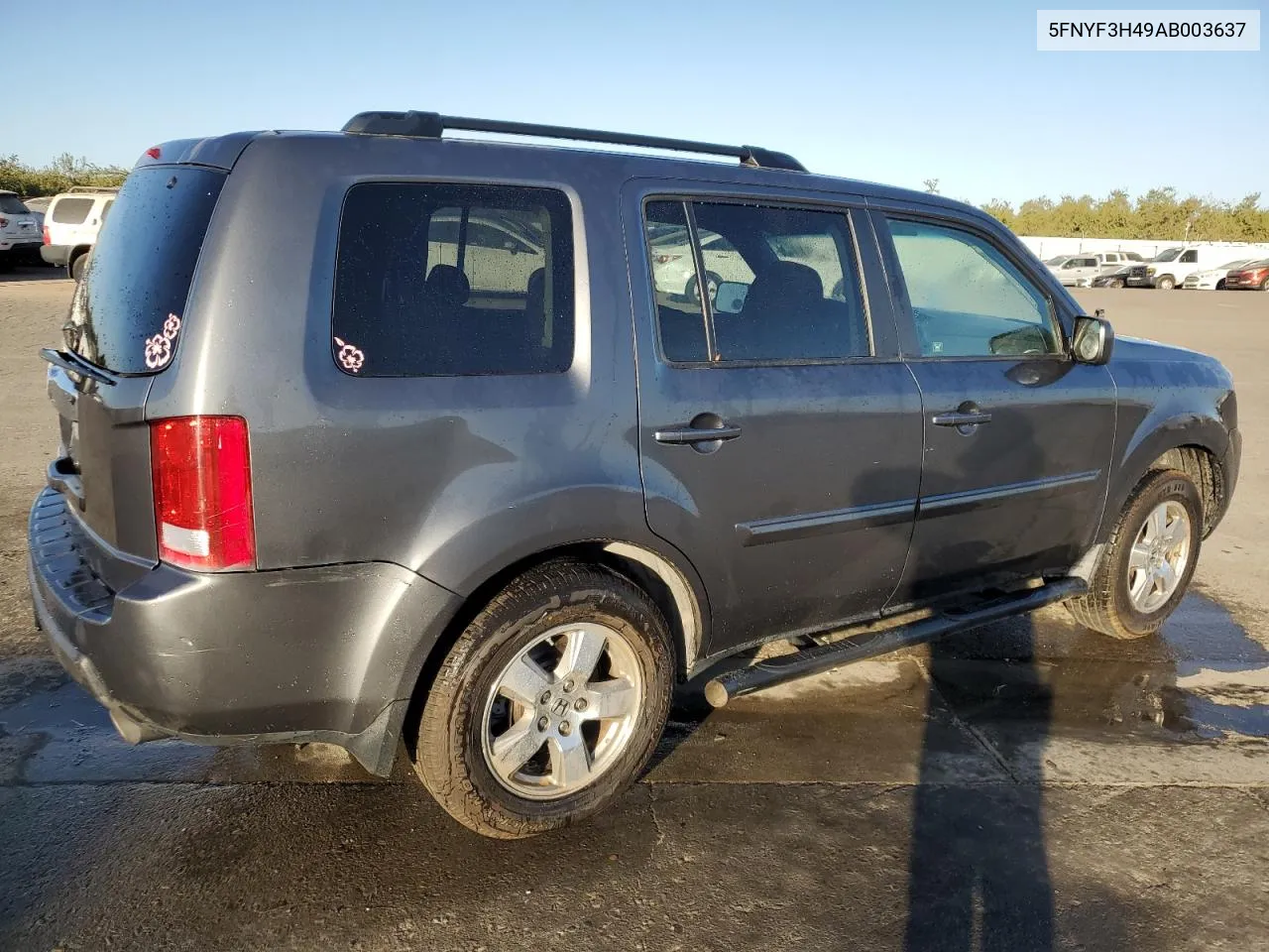 2010 Honda Pilot Ex VIN: 5FNYF3H49AB003637 Lot: 76738734