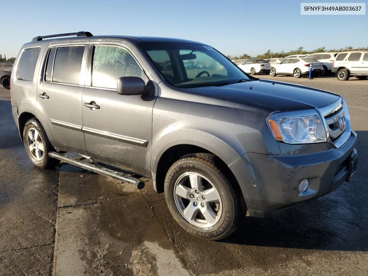 2010 Honda Pilot Ex VIN: 5FNYF3H49AB003637 Lot: 76738734