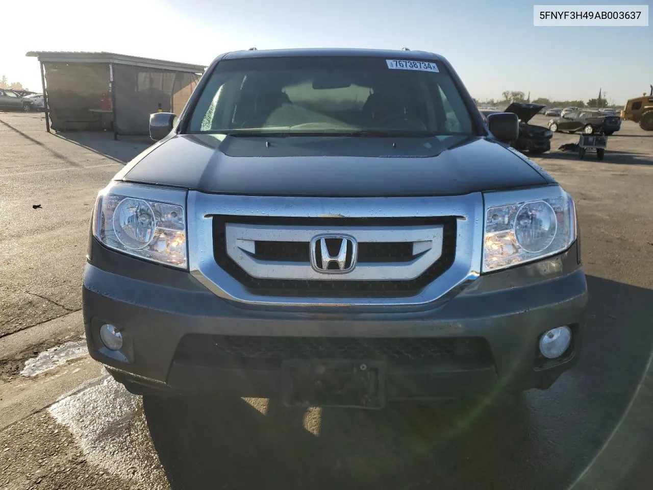 2010 Honda Pilot Ex VIN: 5FNYF3H49AB003637 Lot: 76738734