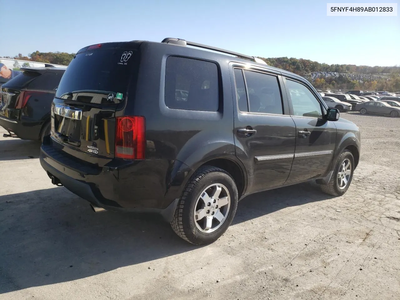 2010 Honda Pilot Touring VIN: 5FNYF4H89AB012833 Lot: 77142814