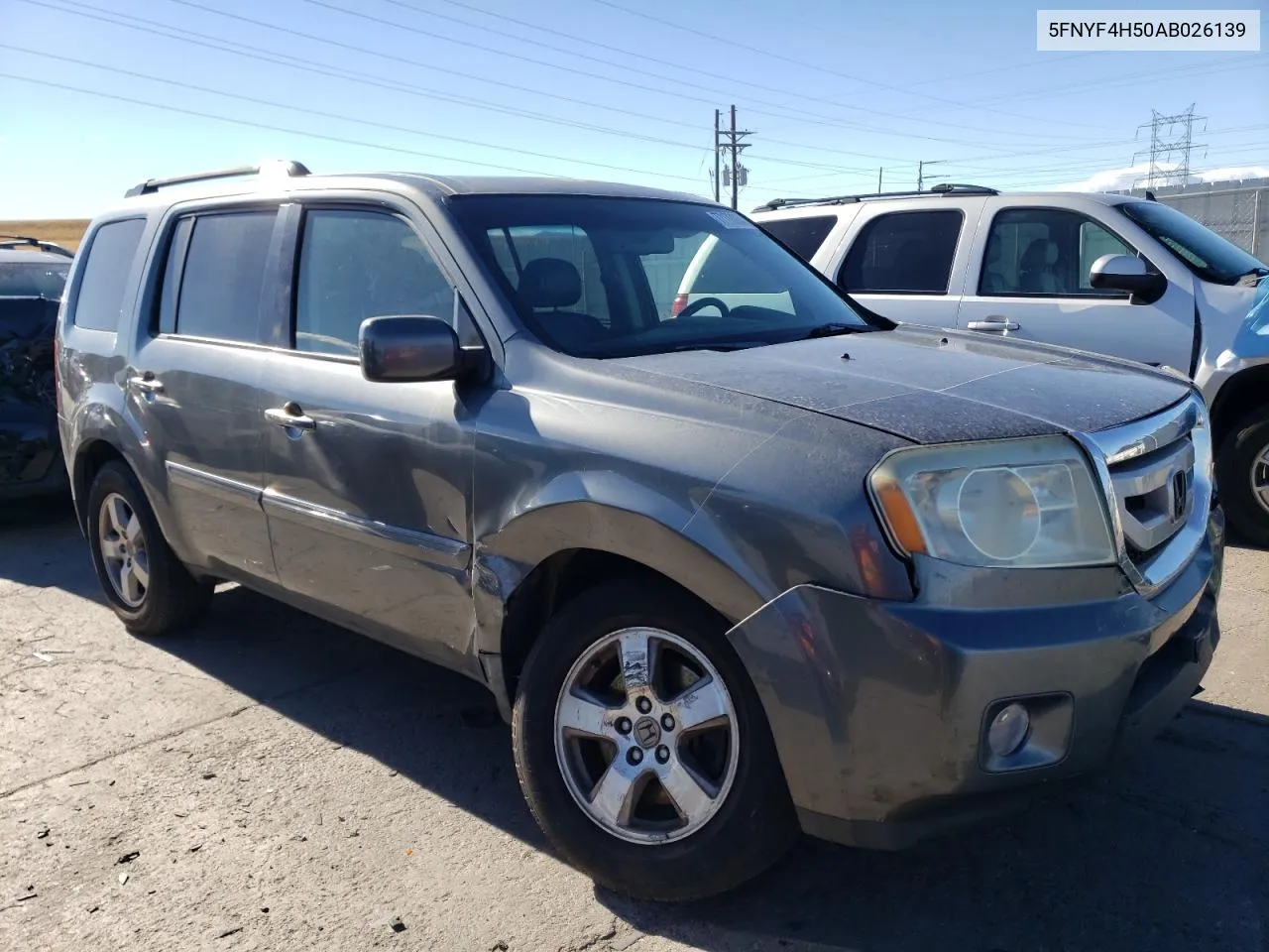 2010 Honda Pilot Exl VIN: 5FNYF4H50AB026139 Lot: 77178954