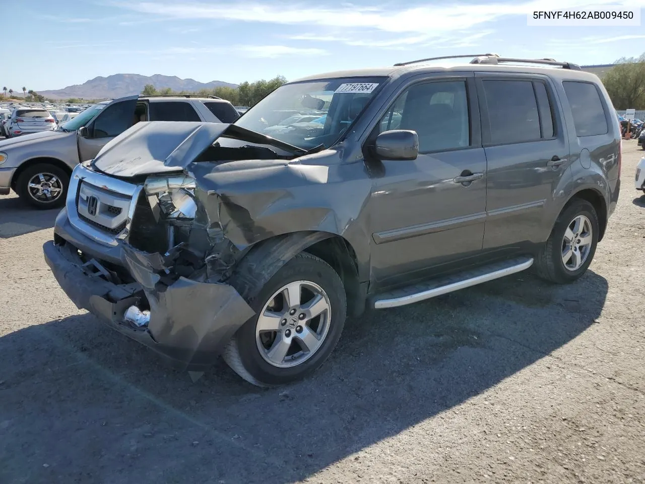 2010 Honda Pilot Exl VIN: 5FNYF4H62AB009450 Lot: 77197664