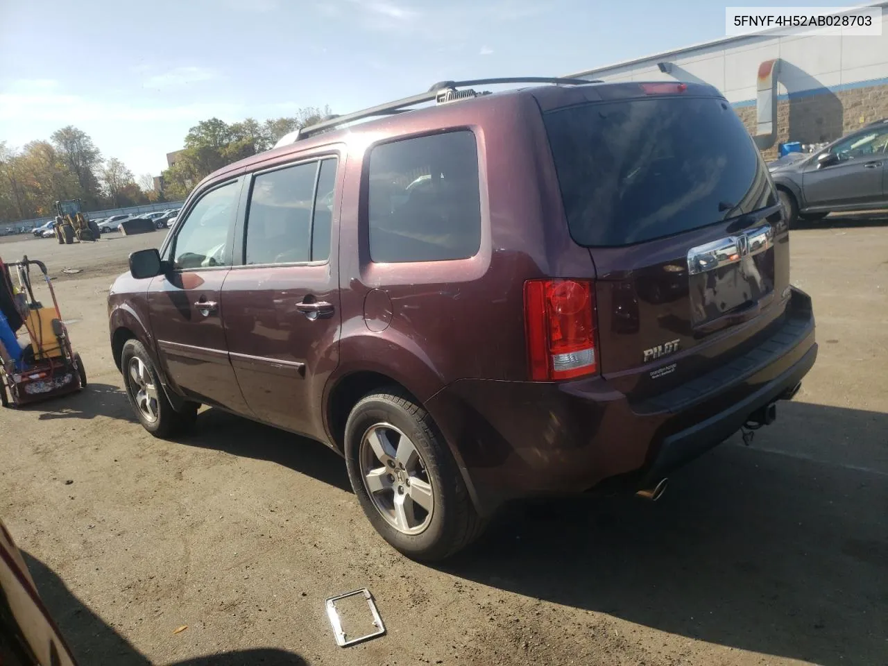 2010 Honda Pilot Exl VIN: 5FNYF4H52AB028703 Lot: 77494224