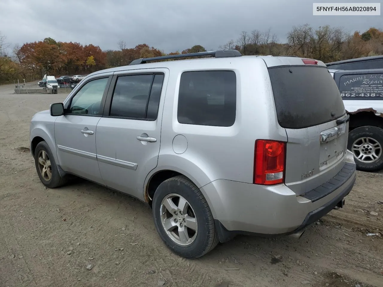 2010 Honda Pilot Exl VIN: 5FNYF4H56AB020894 Lot: 78180704