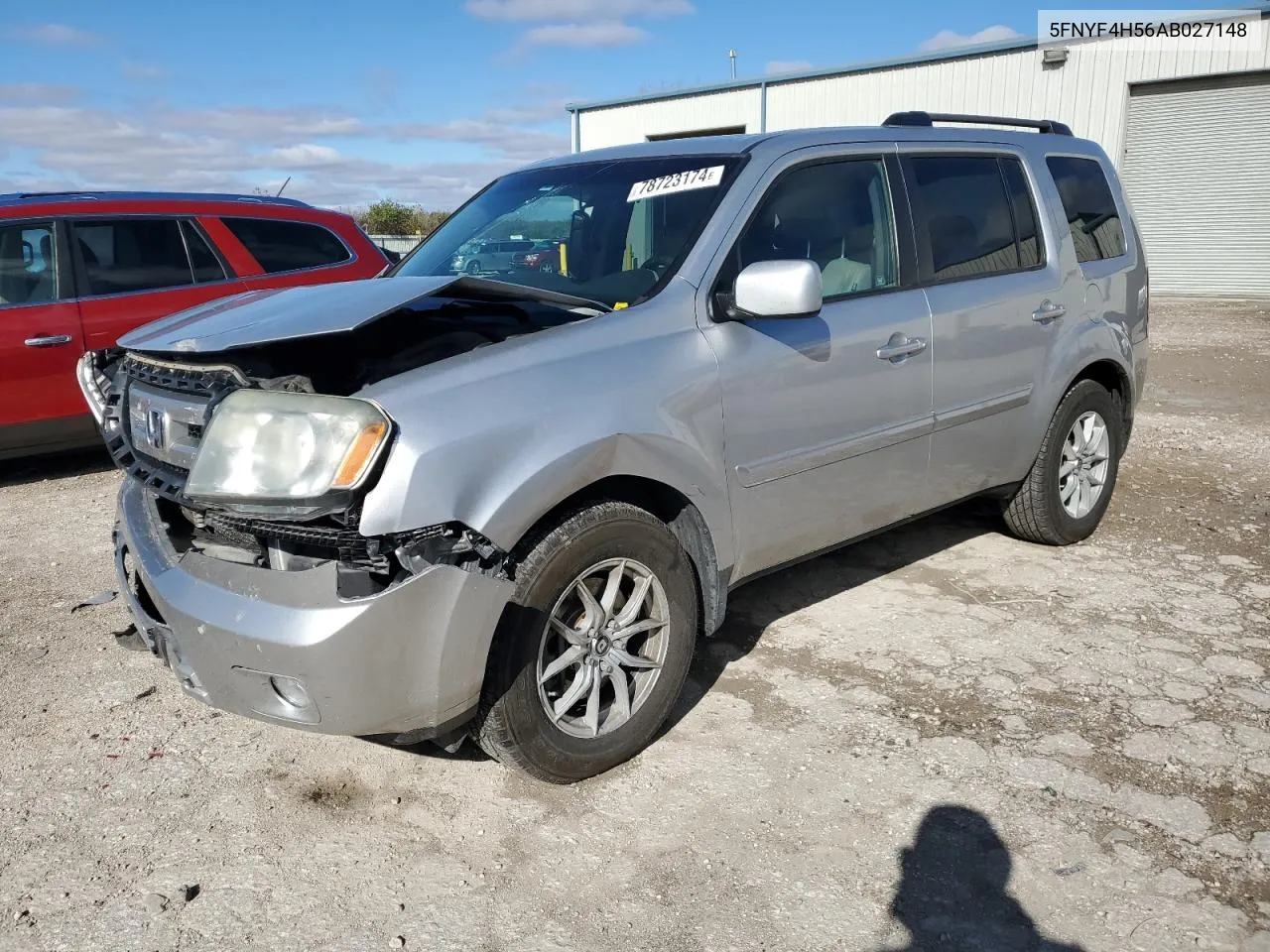 2010 Honda Pilot Exl VIN: 5FNYF4H56AB027148 Lot: 78723174