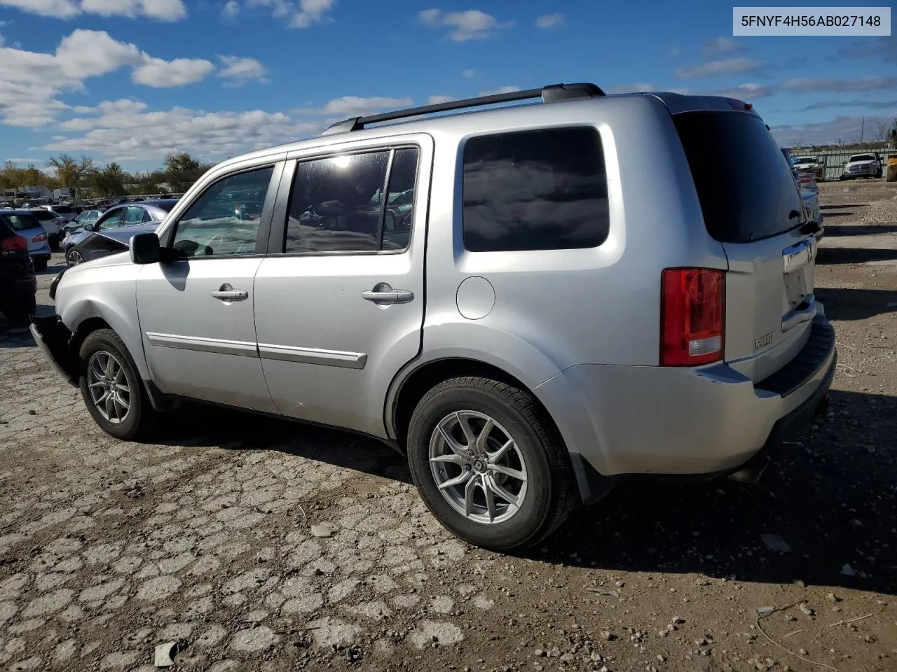 2010 Honda Pilot Exl VIN: 5FNYF4H56AB027148 Lot: 78723174