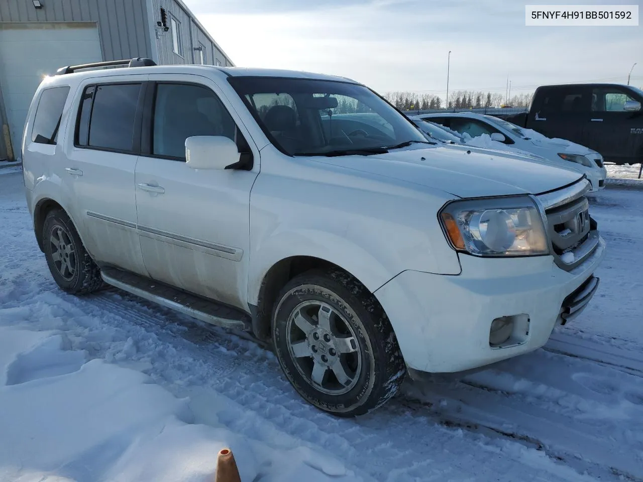 2011 Honda Pilot Touring VIN: 5FNYF4H91BB501592 Lot: 45982004