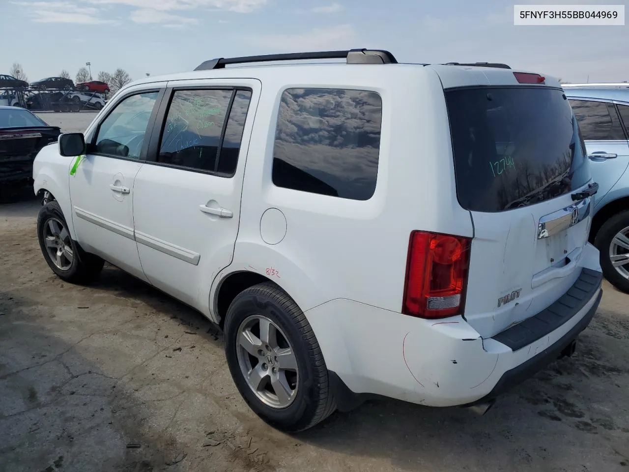 2011 Honda Pilot Exl VIN: 5FNYF3H55BB044969 Lot: 47116464