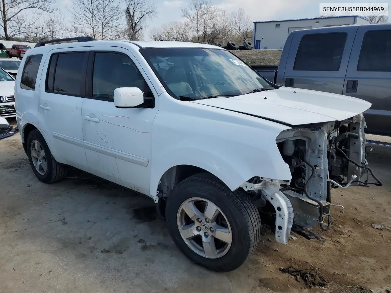 2011 Honda Pilot Exl VIN: 5FNYF3H55BB044969 Lot: 47116464