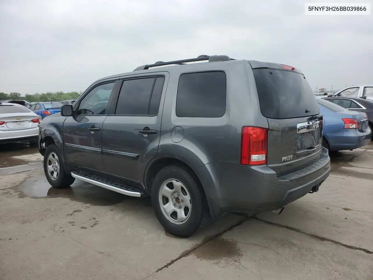 2011 Honda Pilot Lx VIN: 5FNYF3H26BB039866 Lot: 49043704