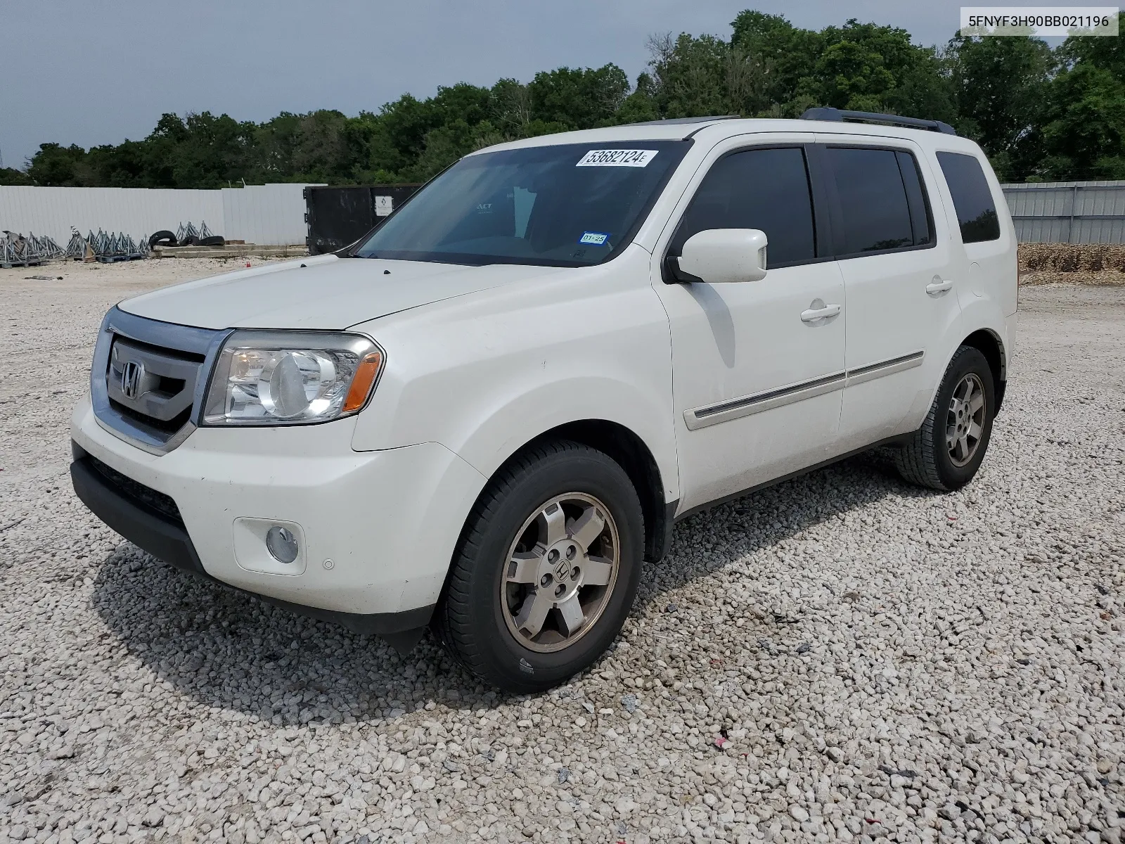 2011 Honda Pilot Touring VIN: 5FNYF3H90BB021196 Lot: 53682124