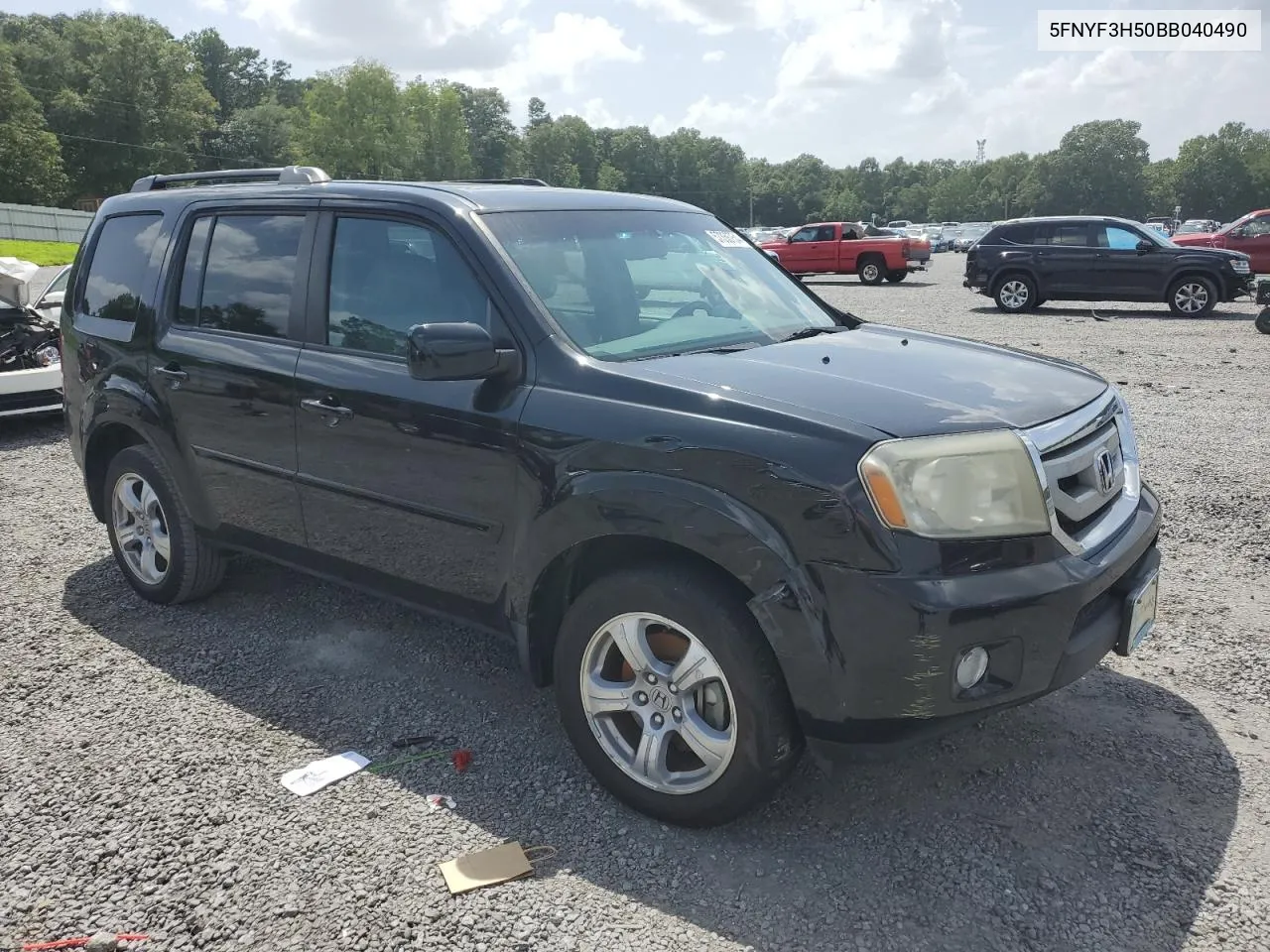 2011 Honda Pilot Exl VIN: 5FNYF3H50BB040490 Lot: 57358754