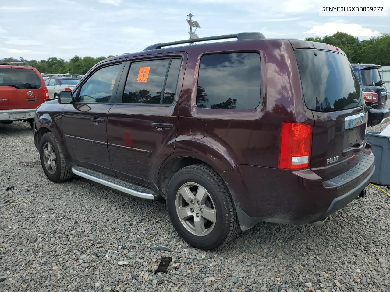 2011 Honda Pilot Exl VIN: 5FNYF3H5XBB009277 Lot: 57552094