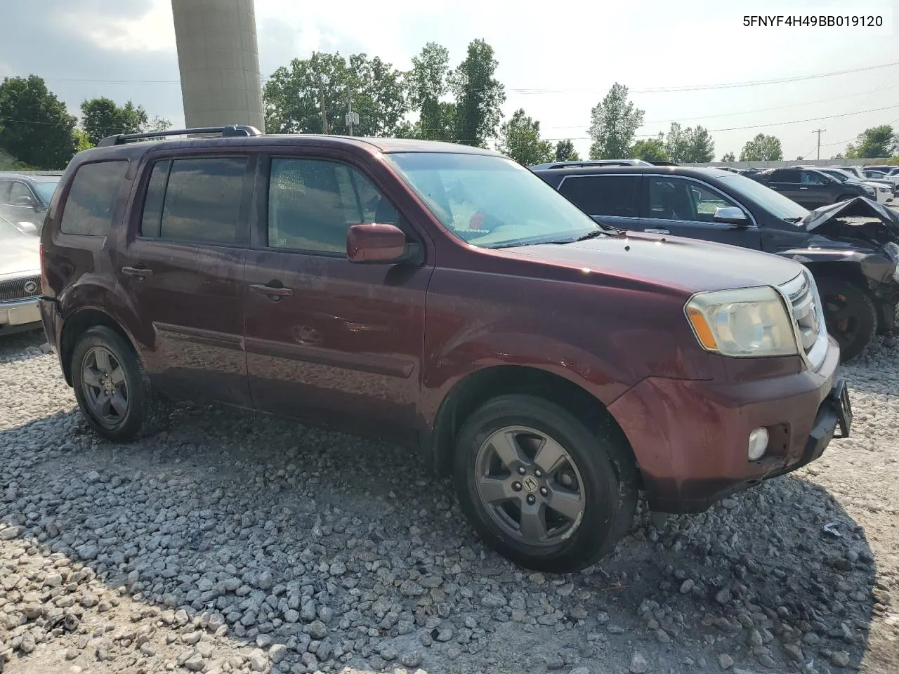 2011 Honda Pilot Ex VIN: 5FNYF4H49BB019120 Lot: 59164744