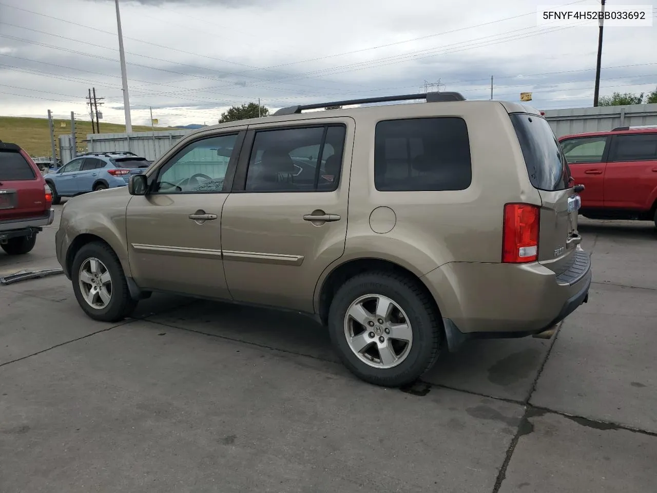 2011 Honda Pilot Exl VIN: 5FNYF4H52BB033692 Lot: 61145464