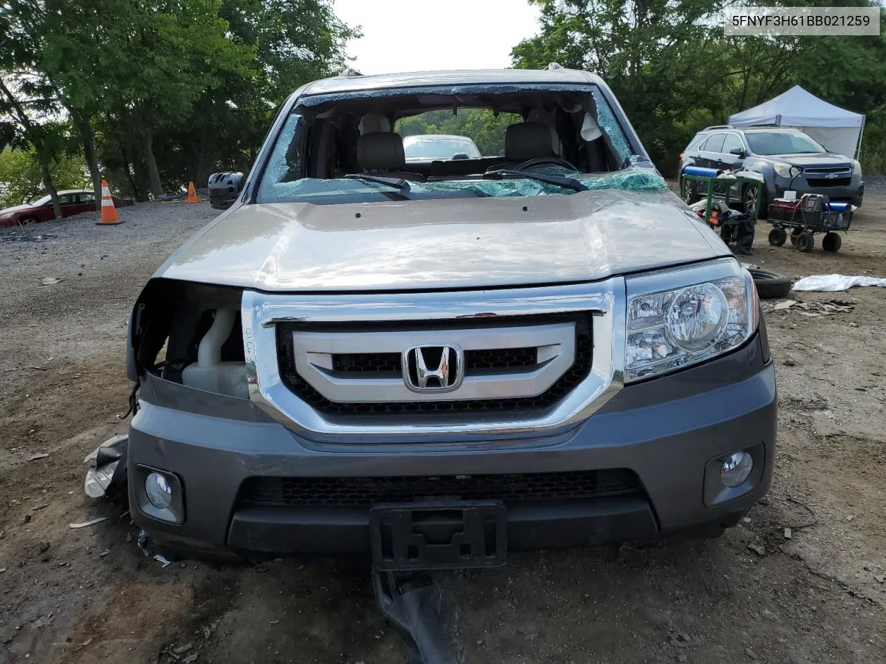 5FNYF3H61BB021259 2011 Honda Pilot Exl