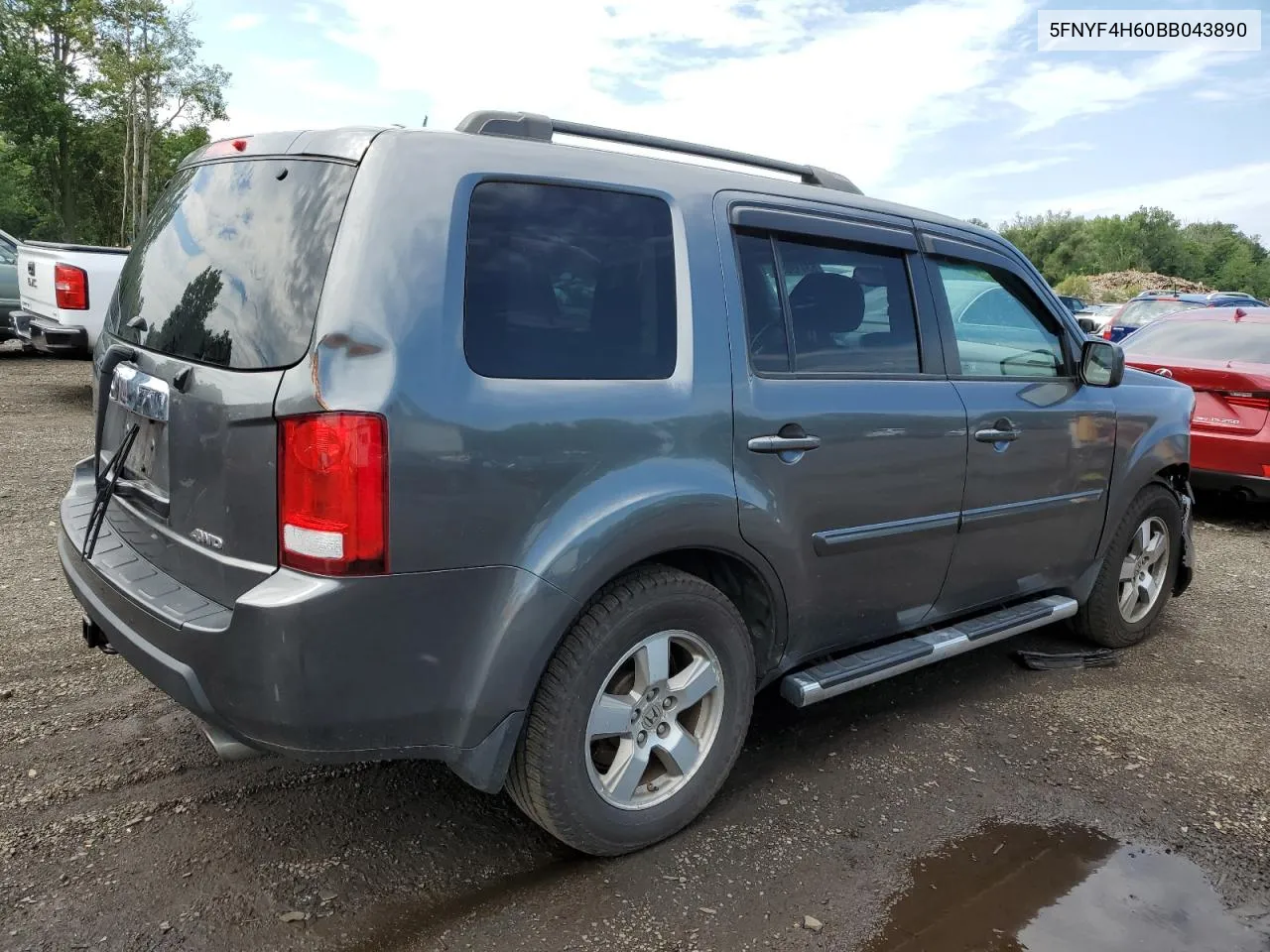 2011 Honda Pilot Exl VIN: 5FNYF4H60BB043890 Lot: 63419894