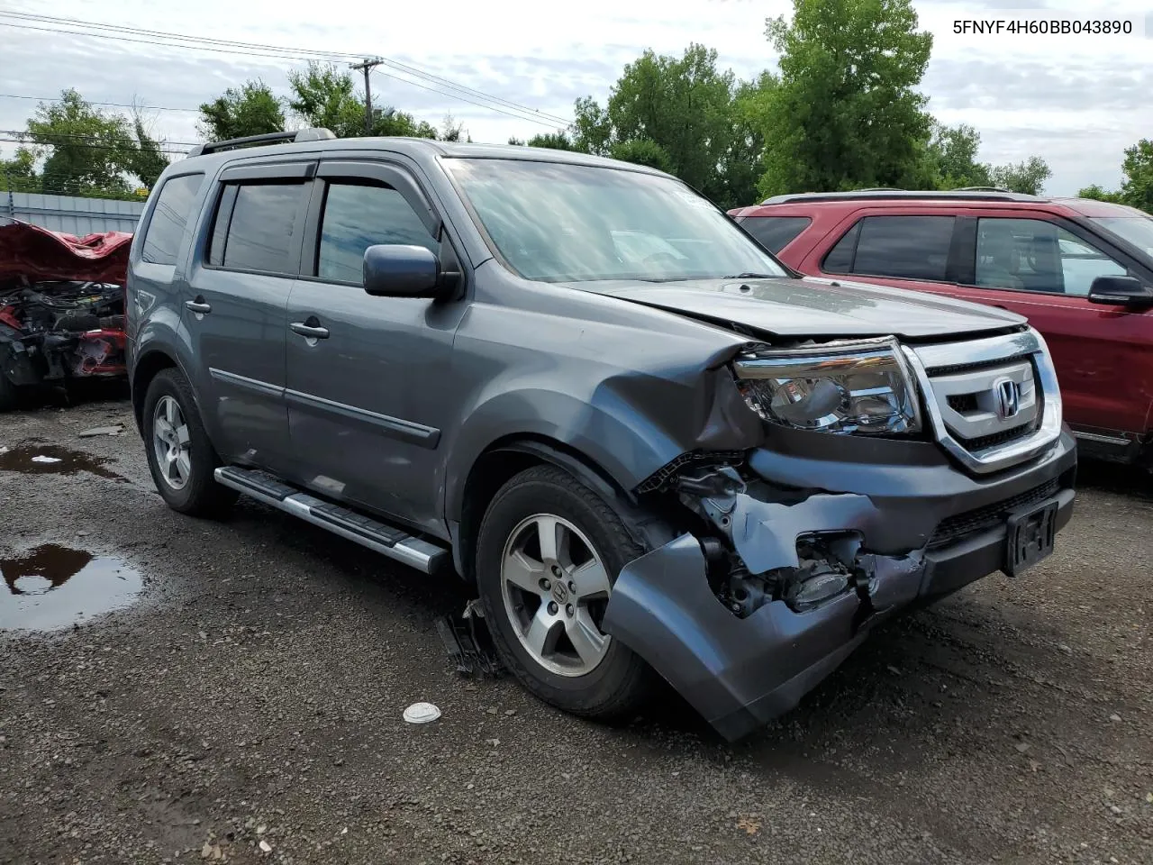 2011 Honda Pilot Exl VIN: 5FNYF4H60BB043890 Lot: 63419894