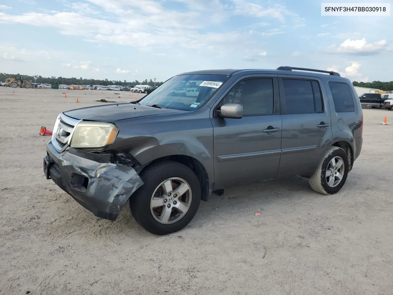 2011 Honda Pilot Ex VIN: 5FNYF3H47BB030918 Lot: 63890504