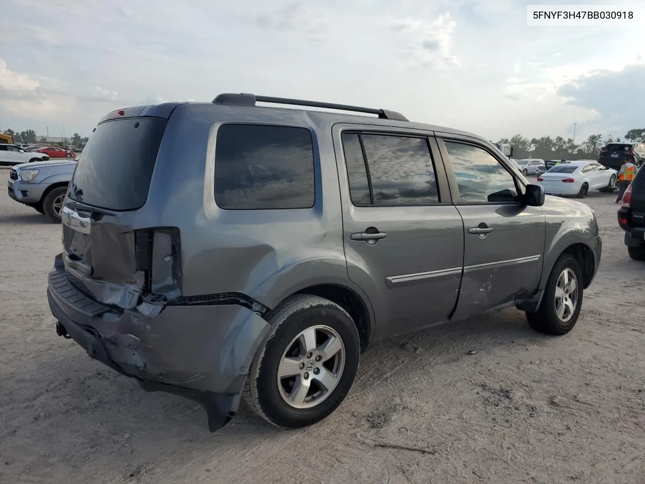 2011 Honda Pilot Ex VIN: 5FNYF3H47BB030918 Lot: 63890504