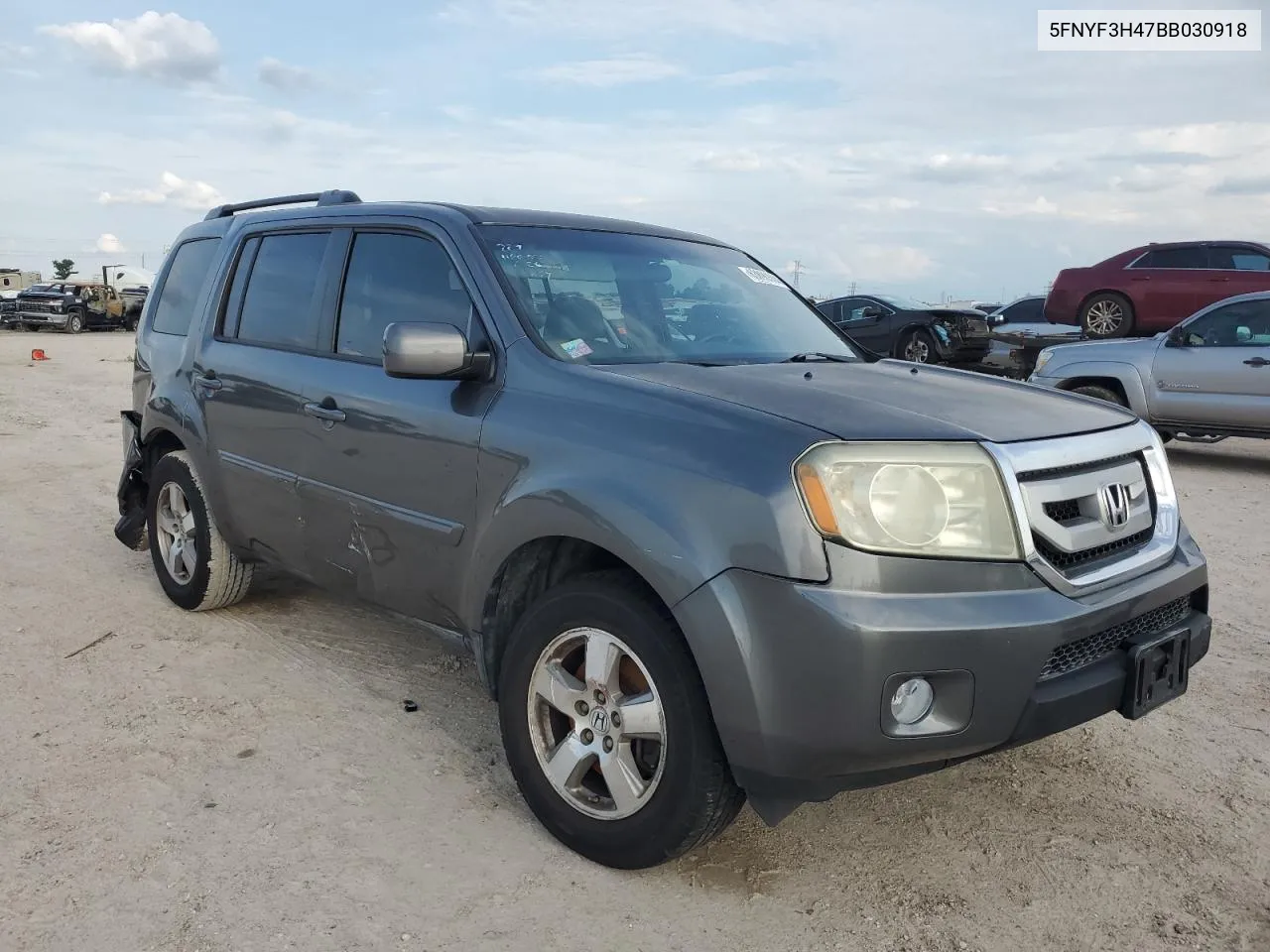 2011 Honda Pilot Ex VIN: 5FNYF3H47BB030918 Lot: 63890504