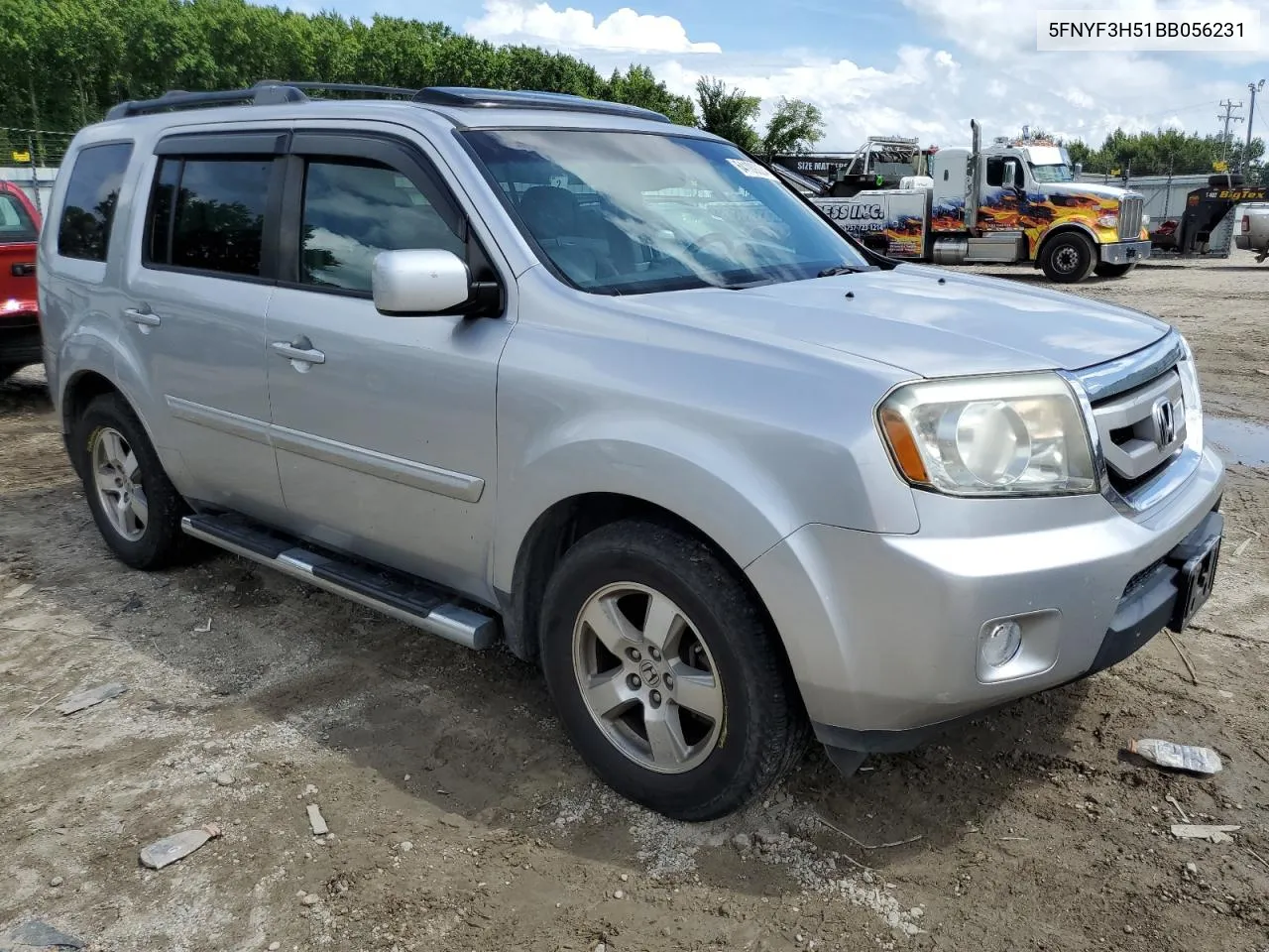 2011 Honda Pilot Exl VIN: 5FNYF3H51BB056231 Lot: 64109224