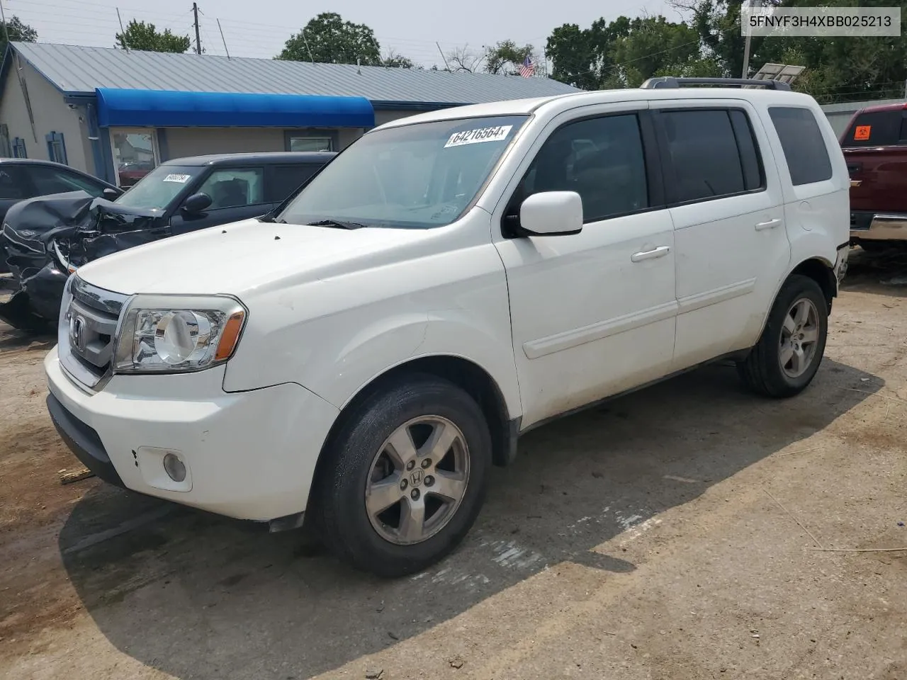 2011 Honda Pilot Ex VIN: 5FNYF3H4XBB025213 Lot: 64216564