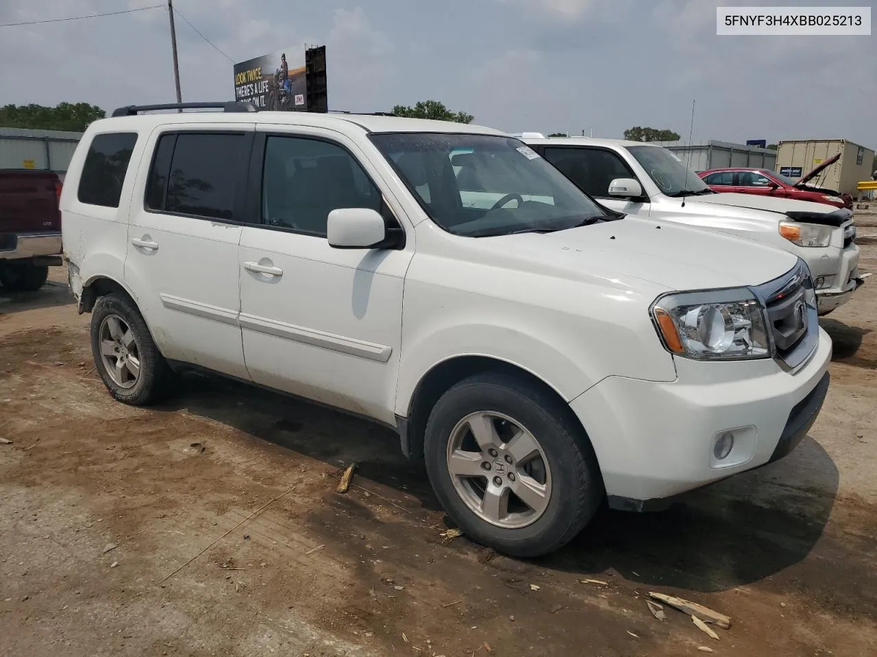 2011 Honda Pilot Ex VIN: 5FNYF3H4XBB025213 Lot: 64216564