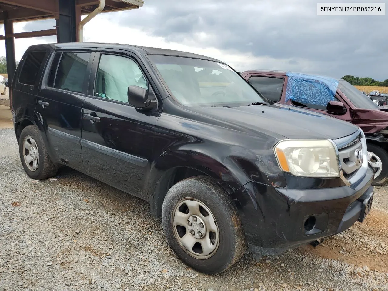 2011 Honda Pilot Lx VIN: 5FNYF3H24BB053216 Lot: 64256724