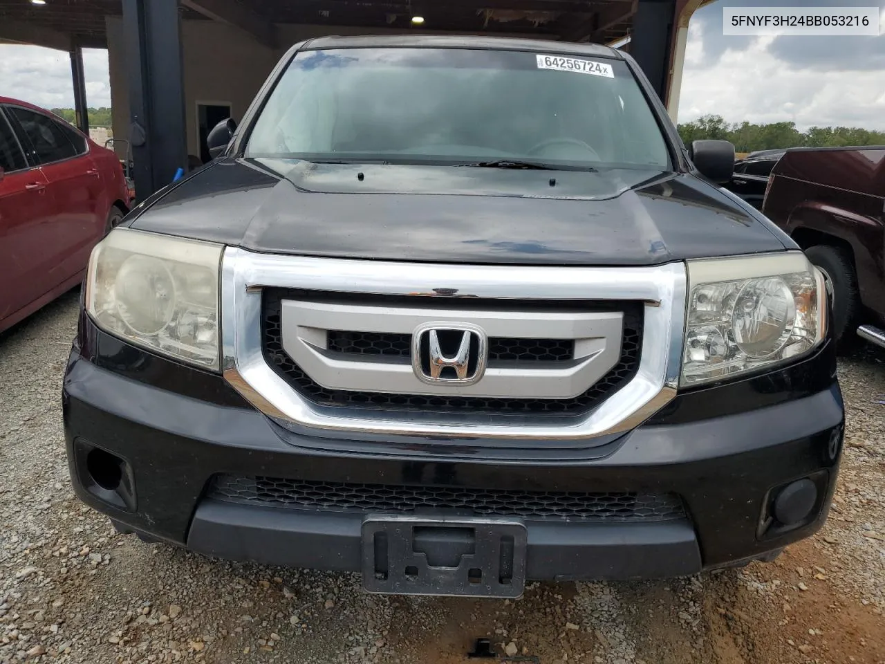 2011 Honda Pilot Lx VIN: 5FNYF3H24BB053216 Lot: 64256724