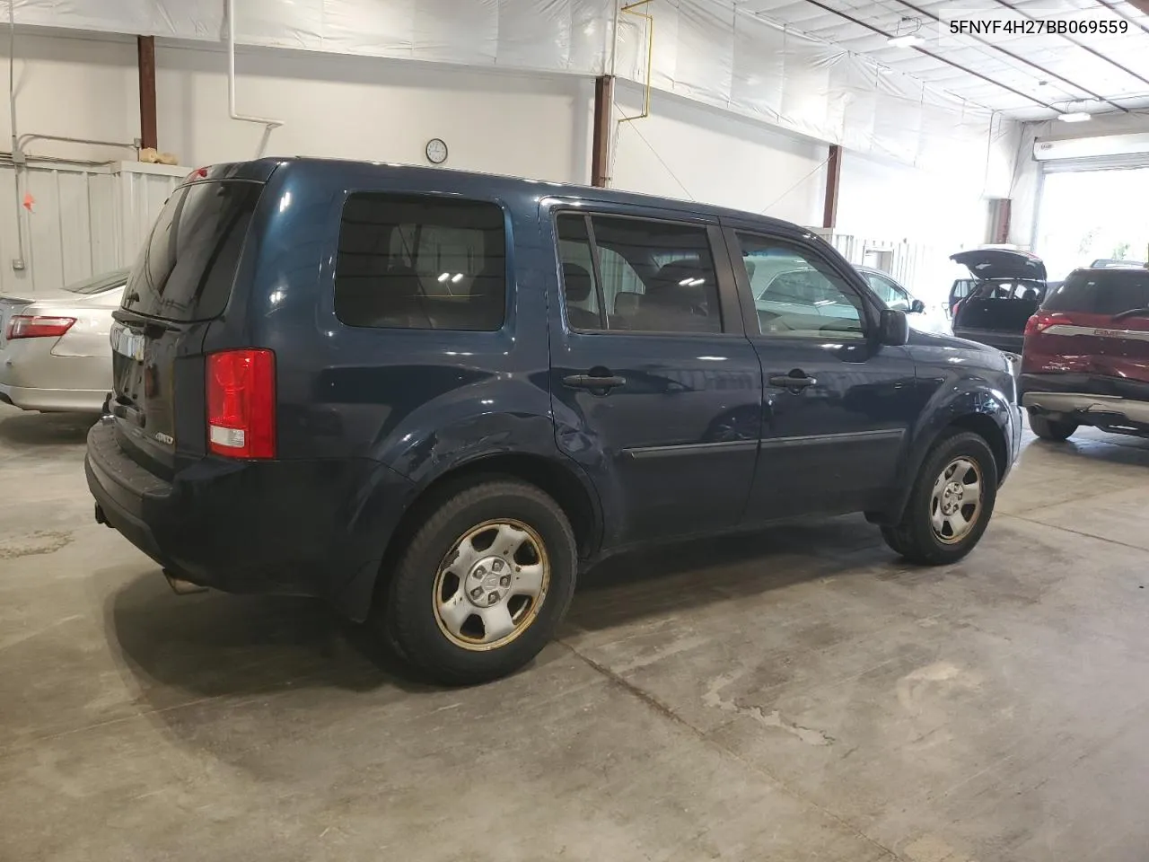 5FNYF4H27BB069559 2011 Honda Pilot Lx